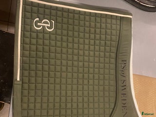 Schabrak & Vojlockar hästutrustning till salu: Grönt dressyrschabrak i Varberg - Annons 3