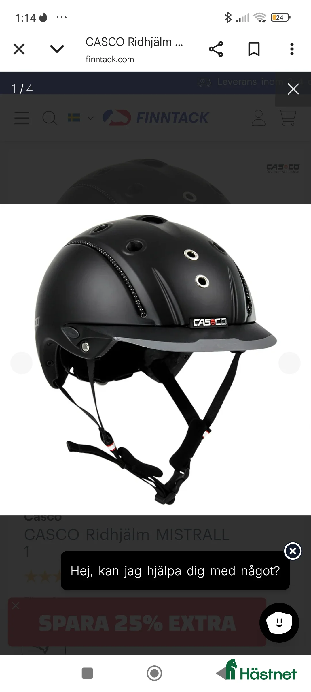 Hjälmar ryttarutrustning till salu: SÖKES Casco Mistral i Lit - Annons 1