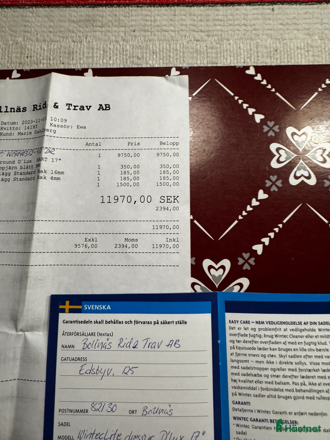 Sadlar hästutrustning till salu: Fin dressyrsadel i Bollnäs - Annons 4