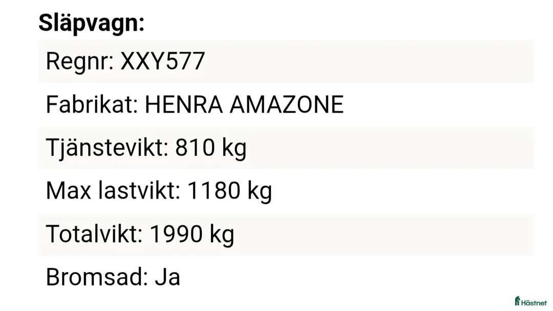 Hästtransporter  fordon & transport till salu: Henra Amazone - Annons 2