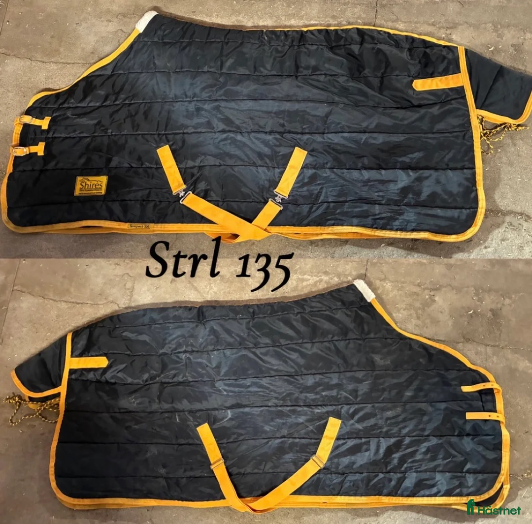 Täcken hästutrustning till salu: Shires stalltäcke 135 - Annons 1