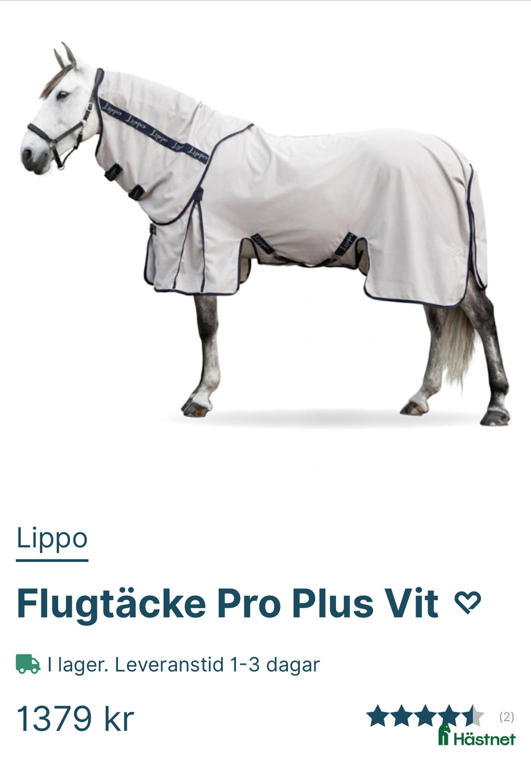 Täcken hästutrustning till salu: Nytt Lippo flugtäcke  i Henån - Annons 4