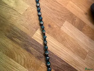 Träns hästutrustning Pannband svart med blå stenar Ponny - Annons 2