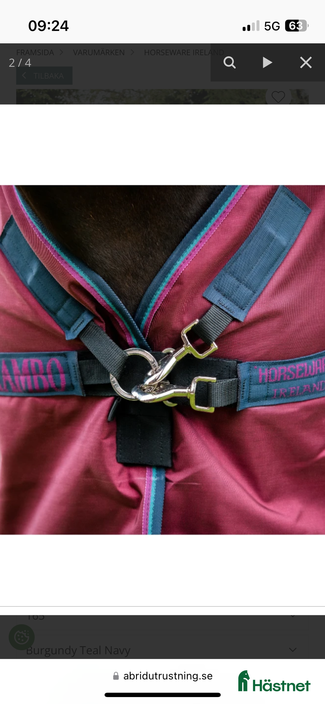 Täcken hästutrustning till salu: Regntäcke Rambo original 0g, 145 i Vollsjö - Annons 4