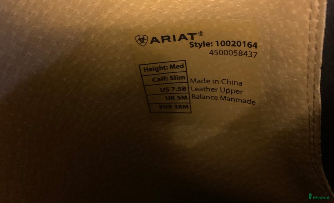 Ridstövlar ryttarutrustning till salu: Ariat Heritage Contour ridstövlar 38 nypris 3549kr i Hanaskog - Annons 8