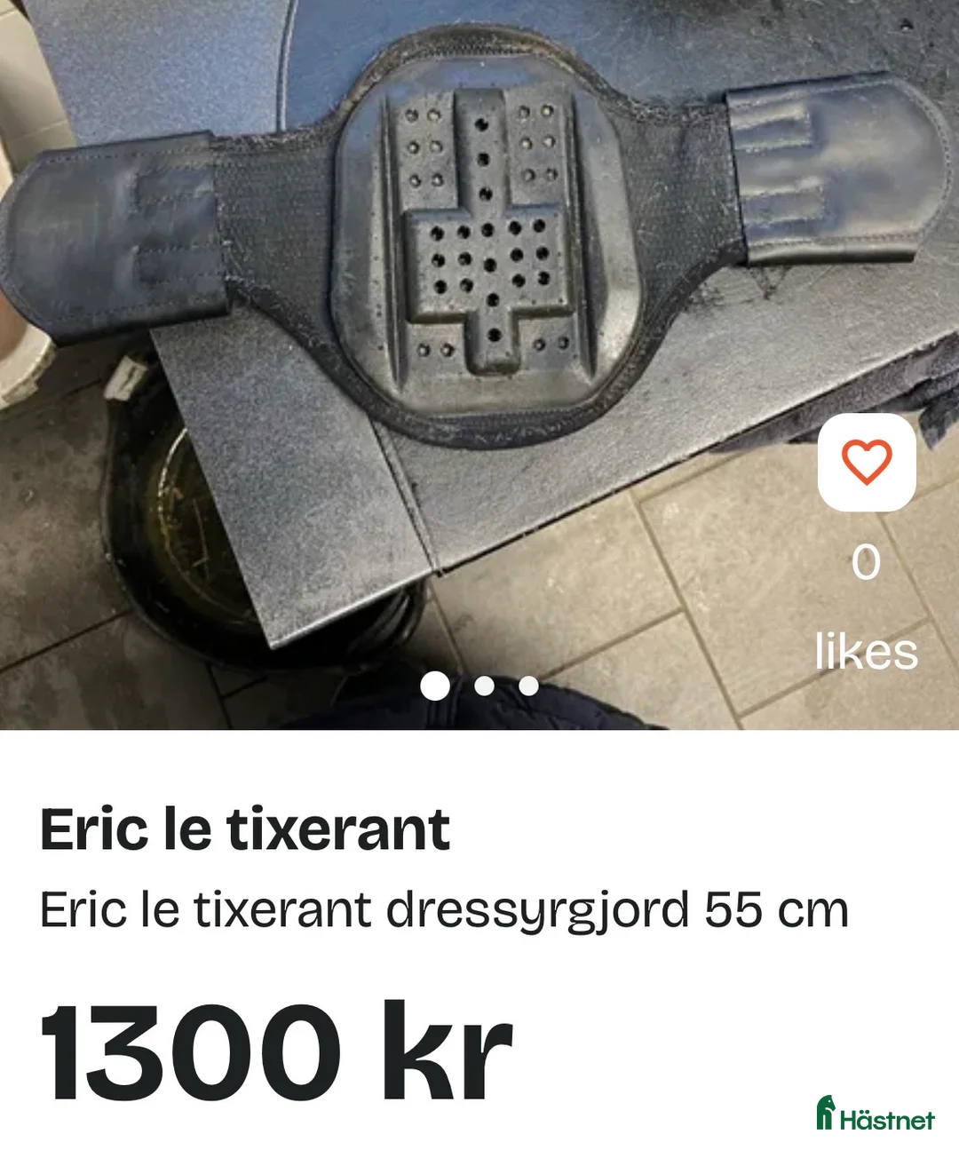 Sadeltillbehör hästutrustning till salu: Dressyrgjord Eric le tixerant - Annons 2