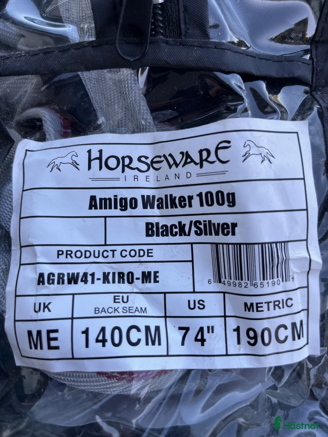Täcken hästutrustning till salu: Amigo Walker svart, 140 cm, nytt. - Annons 2