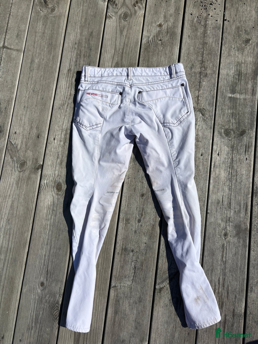 Ridbyxor ryttarutrustning till salu: Vita ridbyxor från Animo Italy i Färjestaden - Annons 3