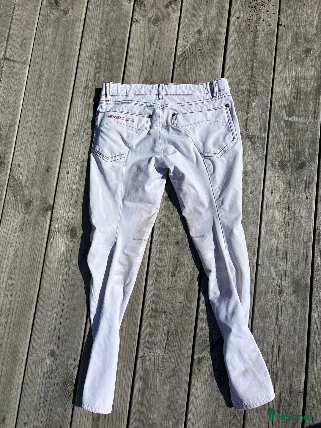 Ridbyxor ryttarutrustning till salu: Vita ridbyxor från Animo Italy i Färjestaden - Annons 3