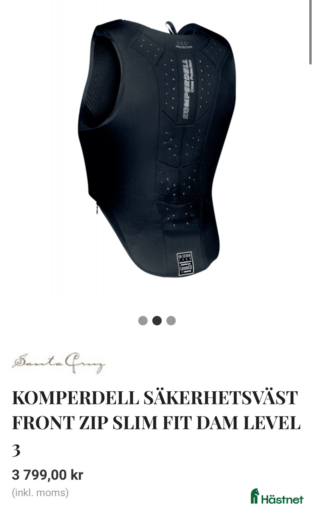 Säkerhetsvästar ryttarutrustning till salu: Säkerhets väst till salu i Stockholm - Annons 4