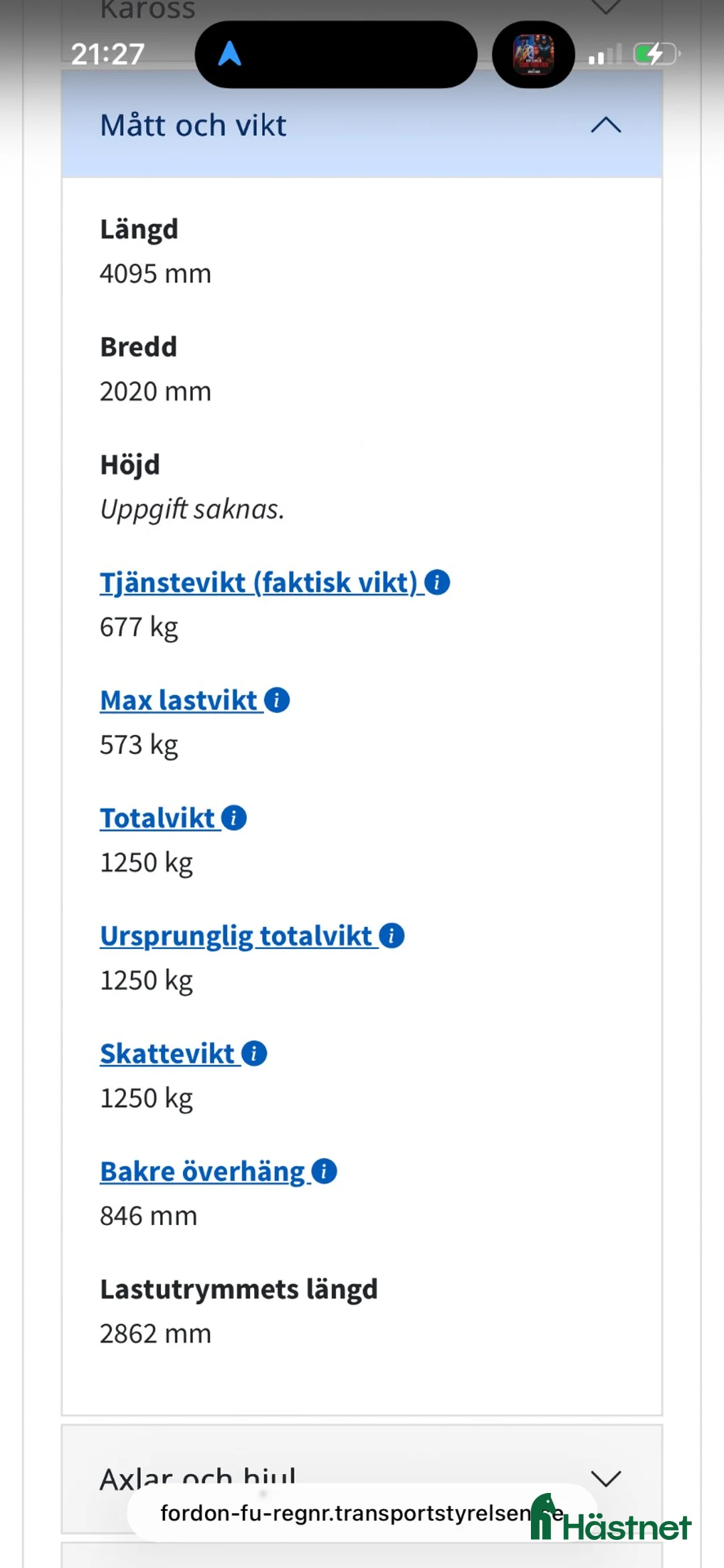 Hästtransporter  fordon & transport till salu: Lätt hästtransport till salu! - Annons 8