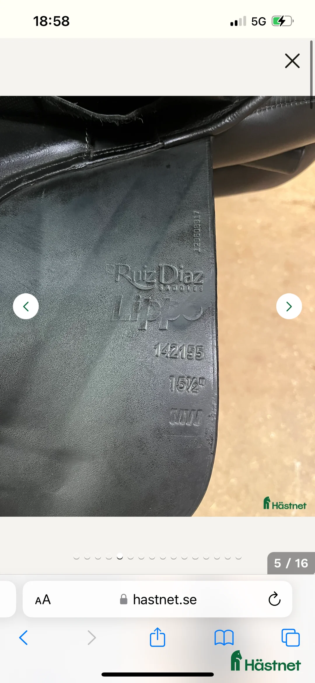 Sadlar hästutrustning till salu: Lippo Dressyrsadel som passar liten ryttare&ponny i Vallentuna - Annons 5