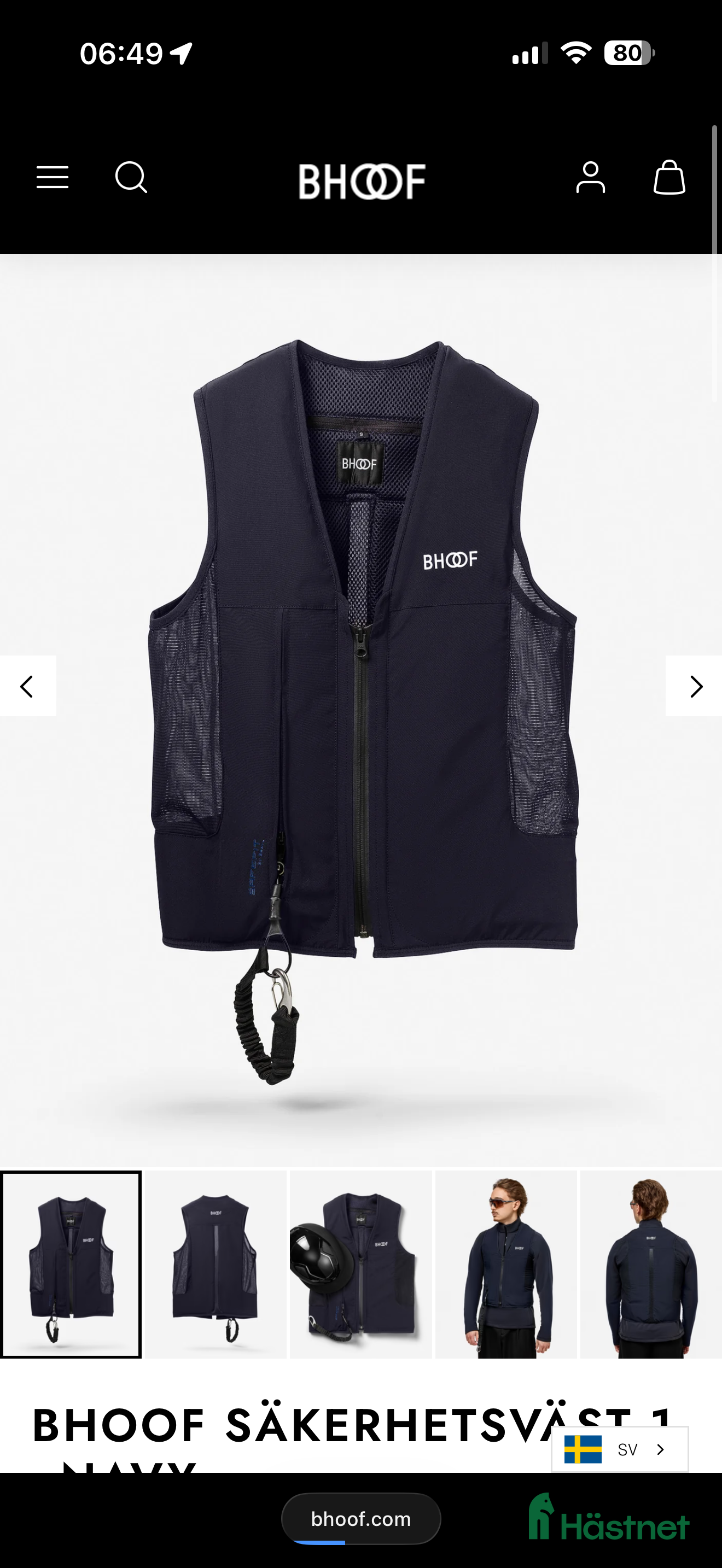 Säkerhetsvästar ryttarutrustning till salu: Bhoof airbag väst - Annons 1