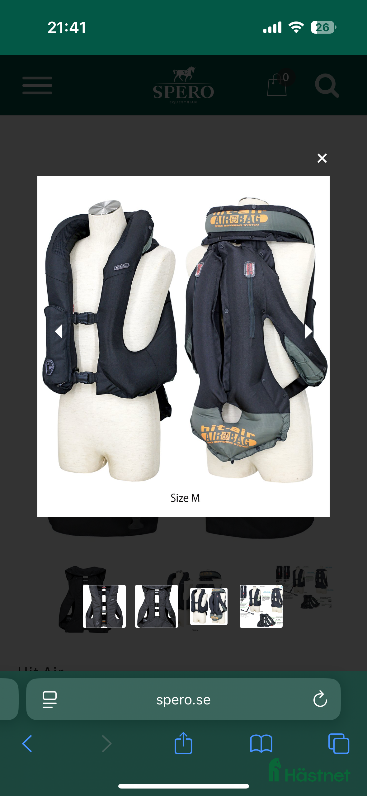 Säkerhetsvästar ryttarutrustning till salu: Airbag-väst i Sundsvall - Annons 3