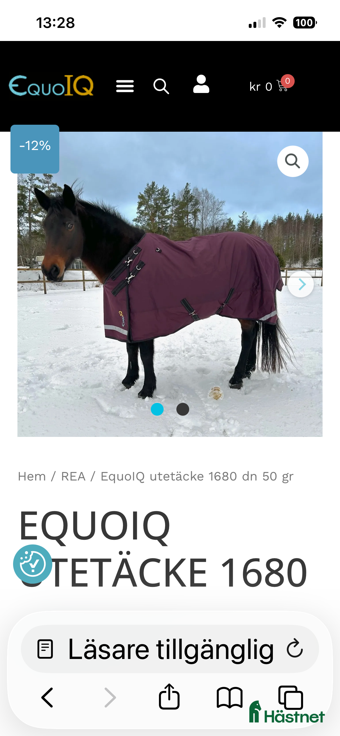 Täcken hästutrustning Equoiq i Tingsryd - Annons 2