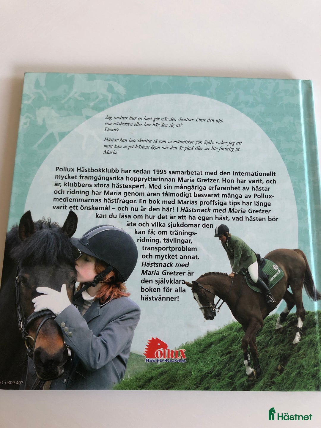 Hästinspirerad heminredning övrig utrustning till salu: Hästsnack med Maria Gretzer, Pollux Hästbokklubb  i Växjö - Annons 2