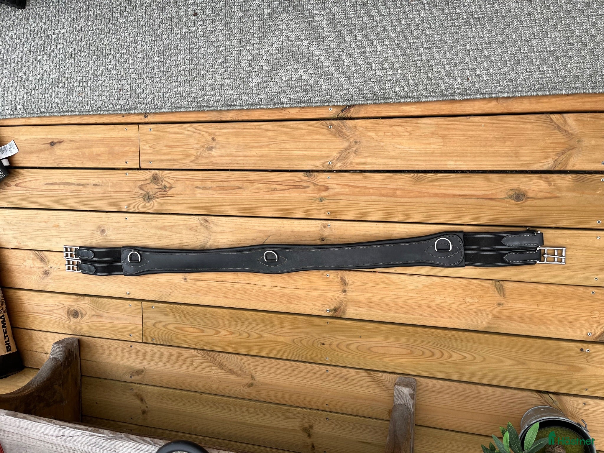 Sadeltillbehör hästutrustning Svart sadelgjord 130cm  - Annons 7