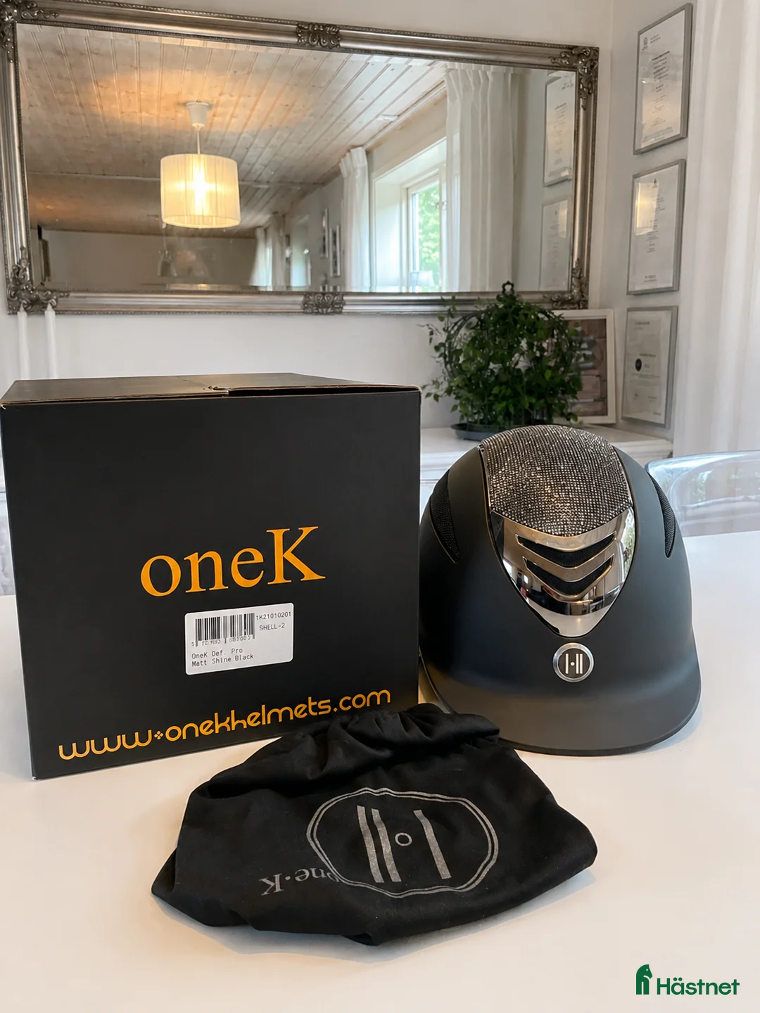 Hjälmar ryttarutrustning till salu: OneK Defender Pro Matt Shine Black - Annons 2