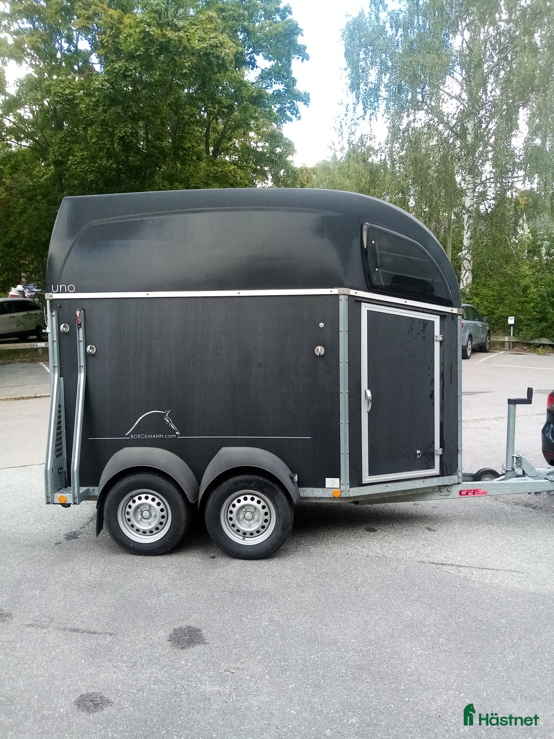 Hästtransporter  fordon & transport till salu: Hästsläp Böckmann Uno (för en häst). i Järfälla - Annons 1