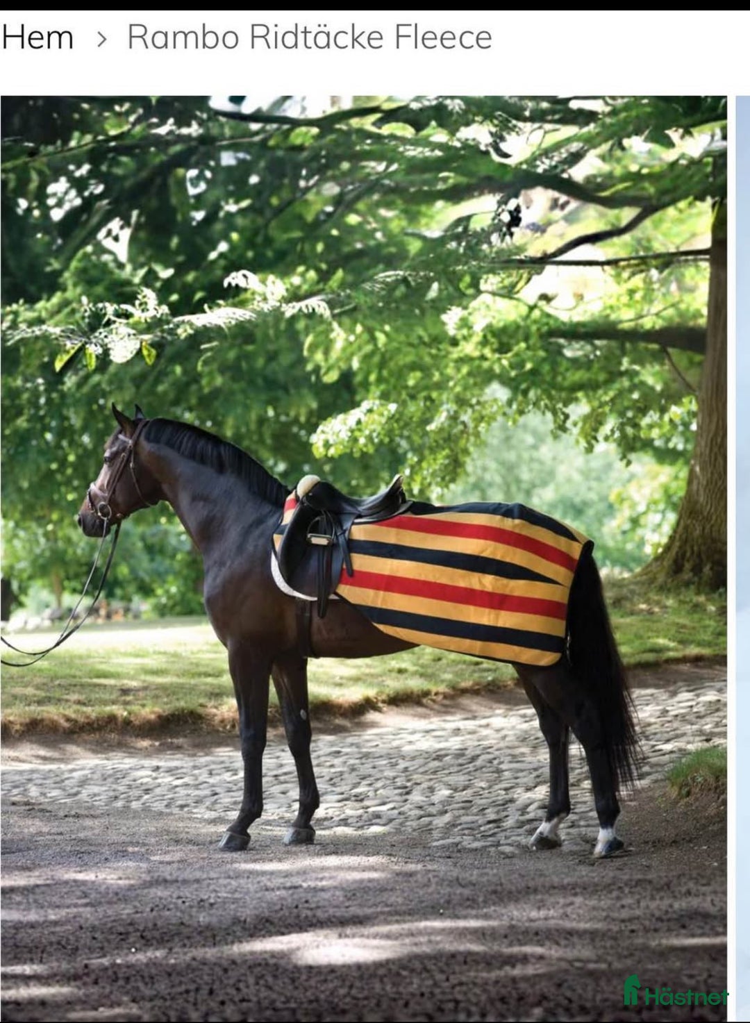 Täcken hästutrustning till salu: Rambo fleece landridtäcke. i Södertälje - Annons 1