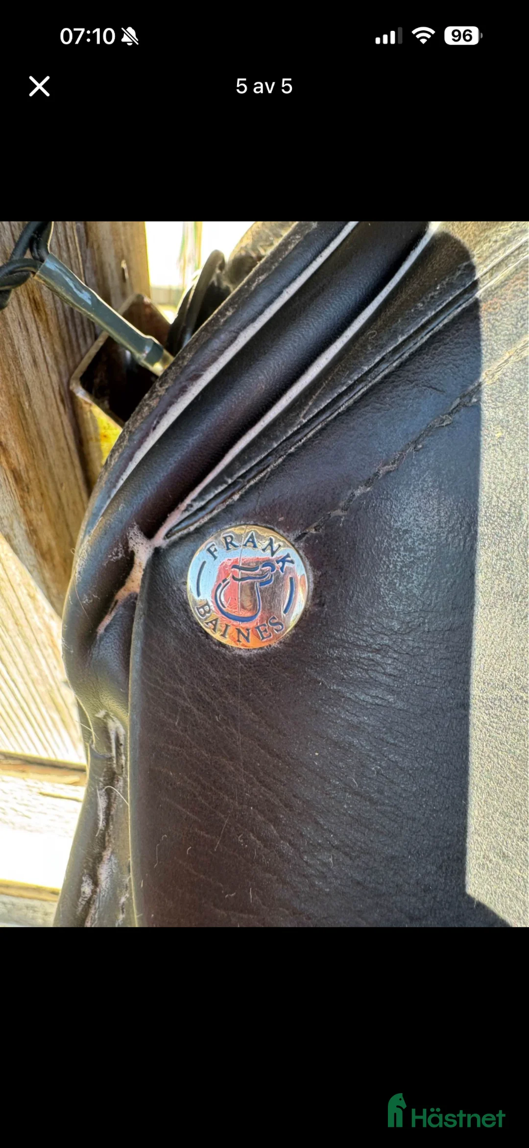 Sadlar hästutrustning till salu: Fin dressyrsadel - Annons 5