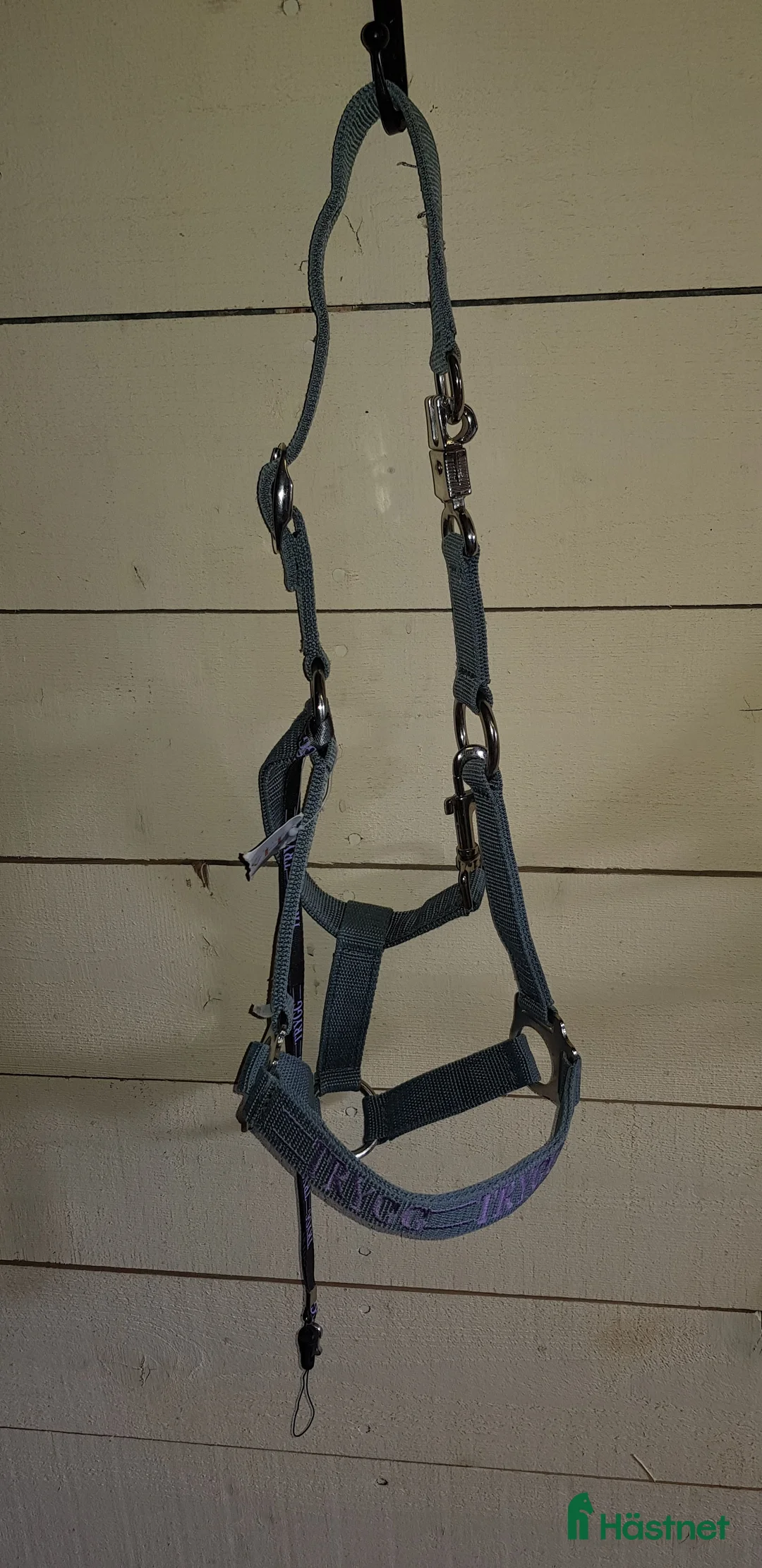 Övrig Hästutrustning hästutrustning till salu: Blågrå grimmor med texten "Tuff" i Nora - Annons 2