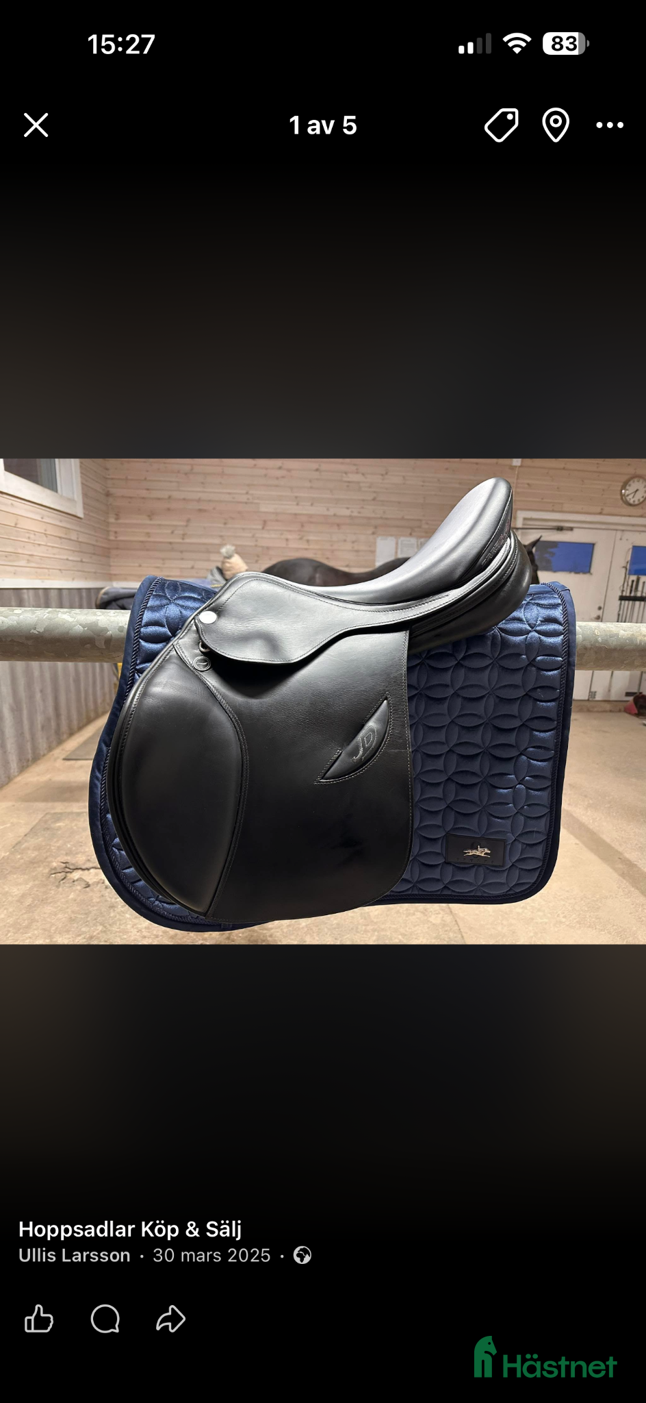 Sadlar hästutrustning Superfin sadel Erreplus JD - Annons 4