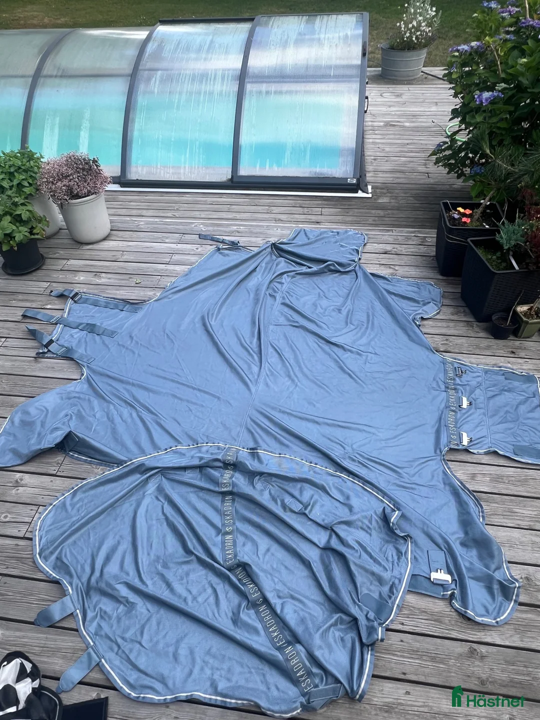 Täcken hästutrustning till salu: Eskadron Fly Detach-Neck flugtäcke 155 (XL) - Annons 1