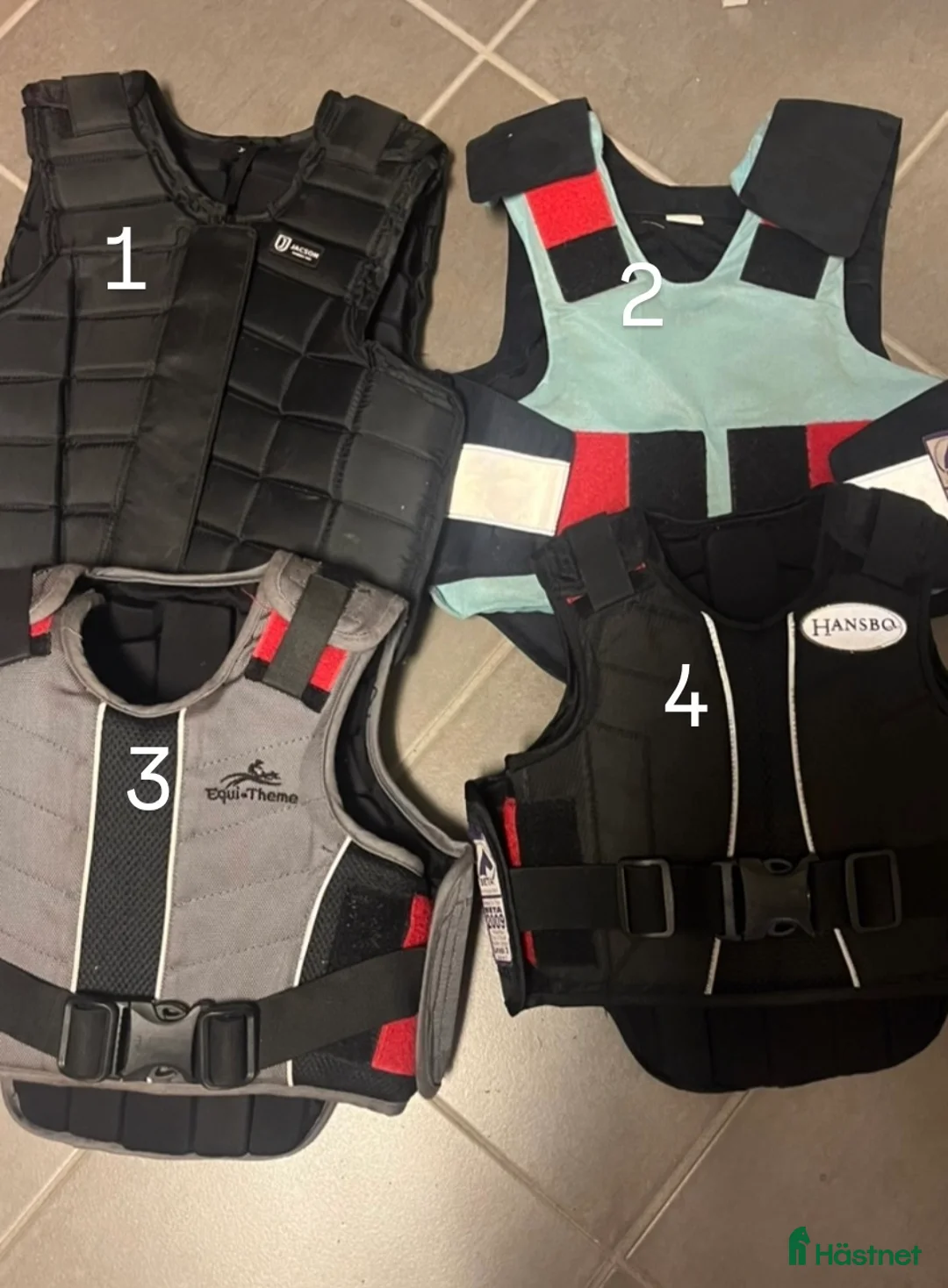 Säkerhetsvästar ryttarutrustning till salu: Säkerhetsvästar för barn - Annons 1