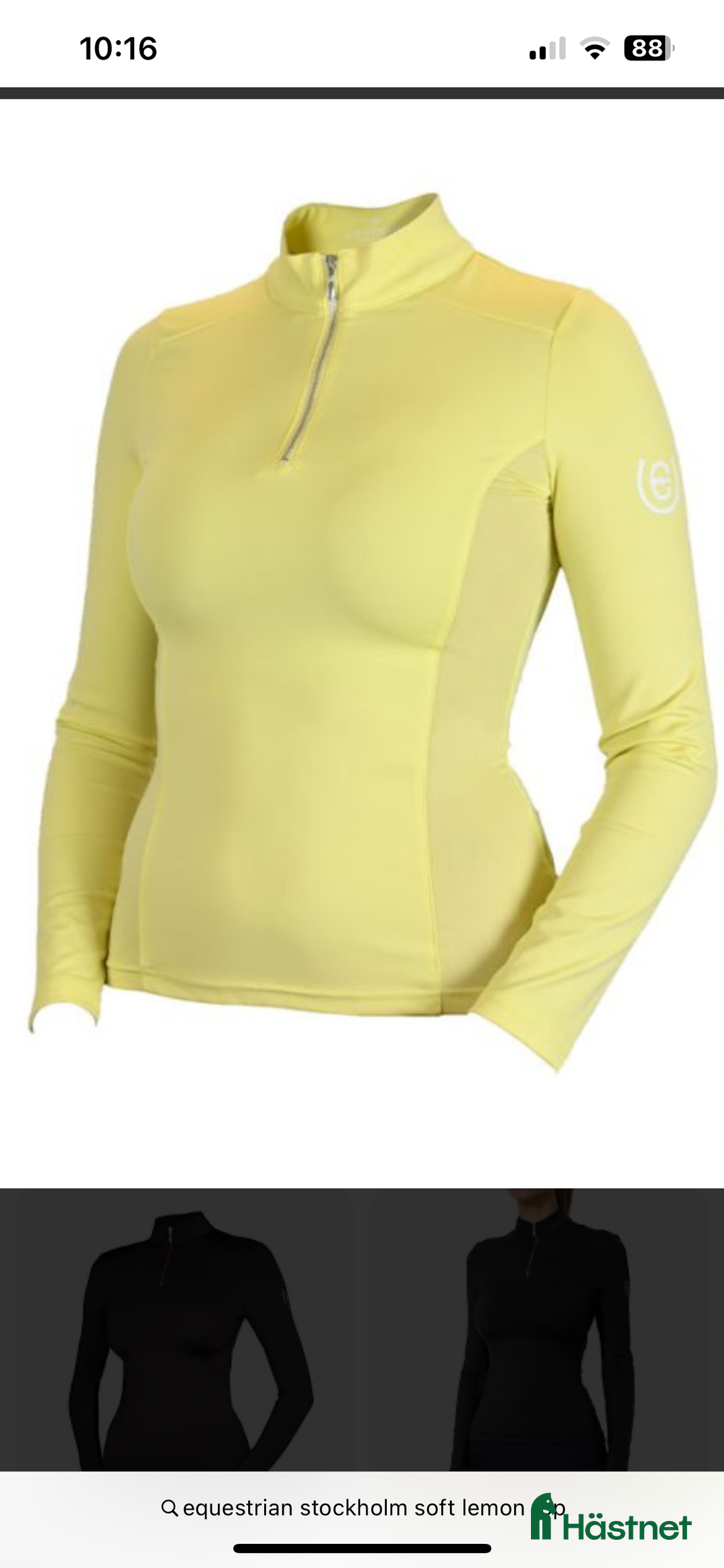 Övrig Ryttarutrustning ryttarutrustning till salu: Fin gul equestrian stockholm tröja i Kalmar - Annons 3