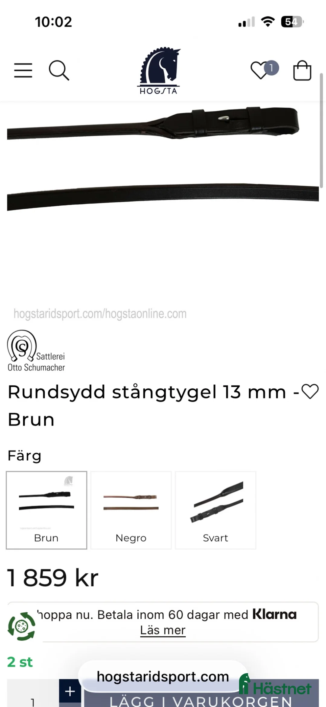 Övrig Hästutrustning hästutrustning till salu: NYTT!! Rundsydd stångtygel 13 mm - Annons 6
