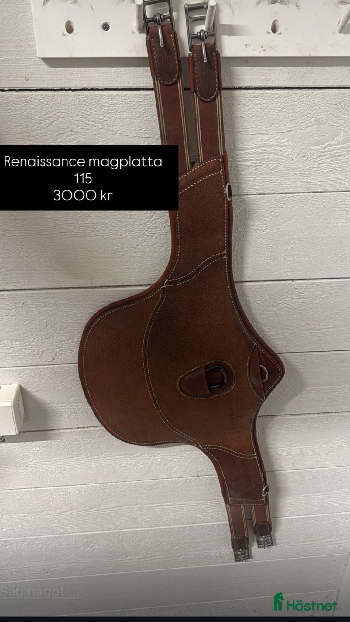 Sadeltillbehör hästutrustning renaissance magplatta  - Annons 1