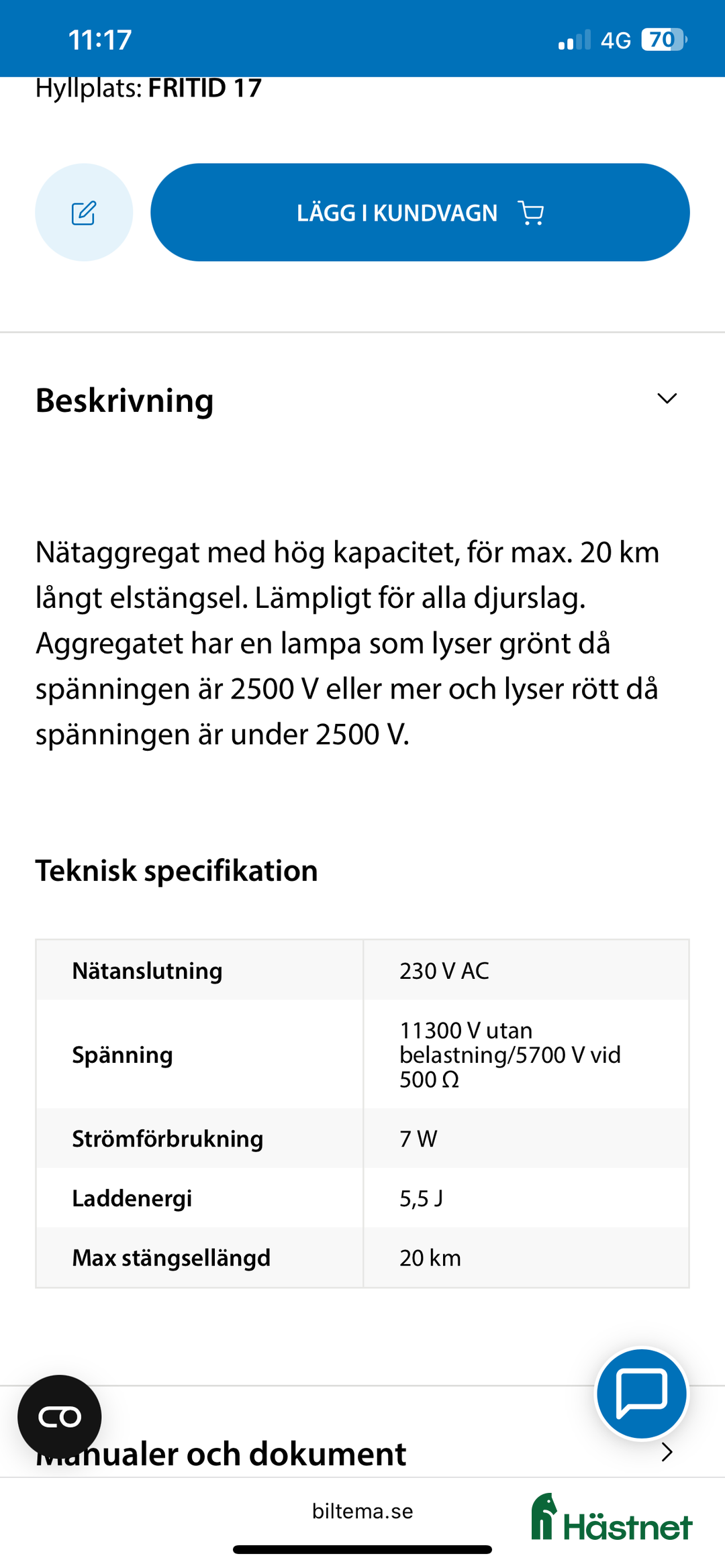 Stallinredning, stängsel & gård övrig utrustning till salu: 2 olika aggregat i Mjölby - Annons 2