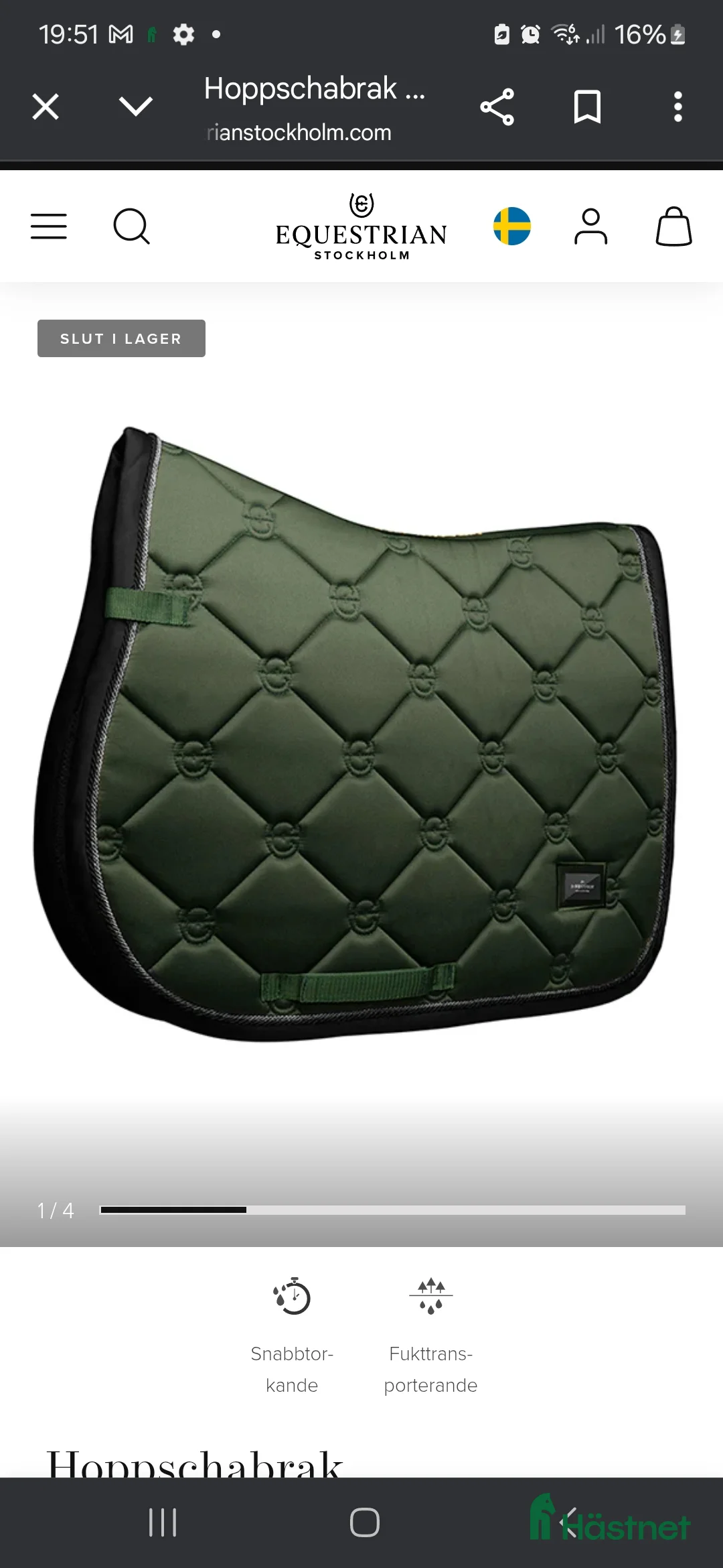 Schabrak & Vojlockar hästutrustning till salu: Es shabrak I nyskick!✨️ i Nora - Annons 2
