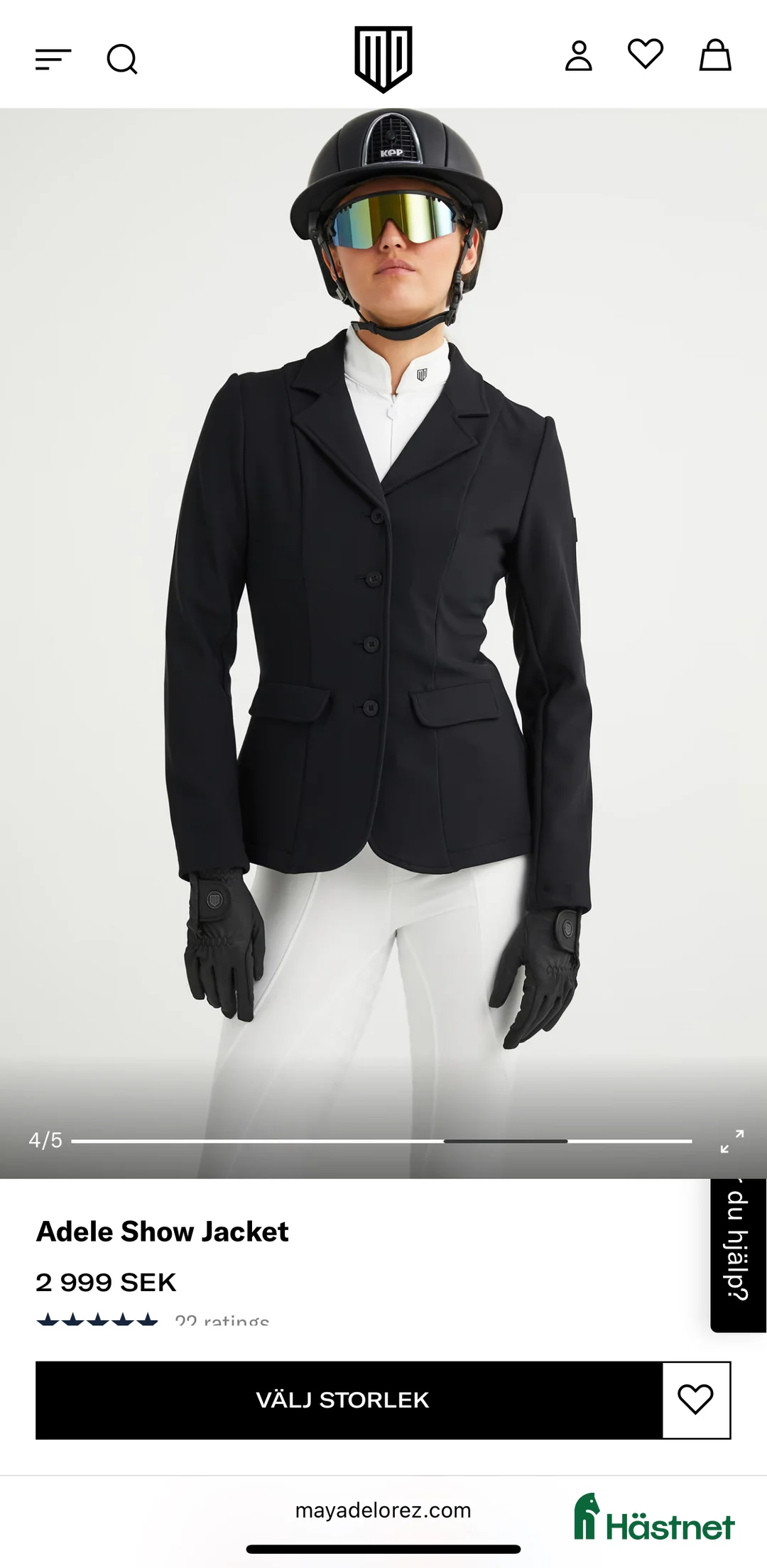 Jackor & Kavajer ryttarutrustning till salu: Maya Delorez tävlingskavaj  i Häljarp - Annons 3