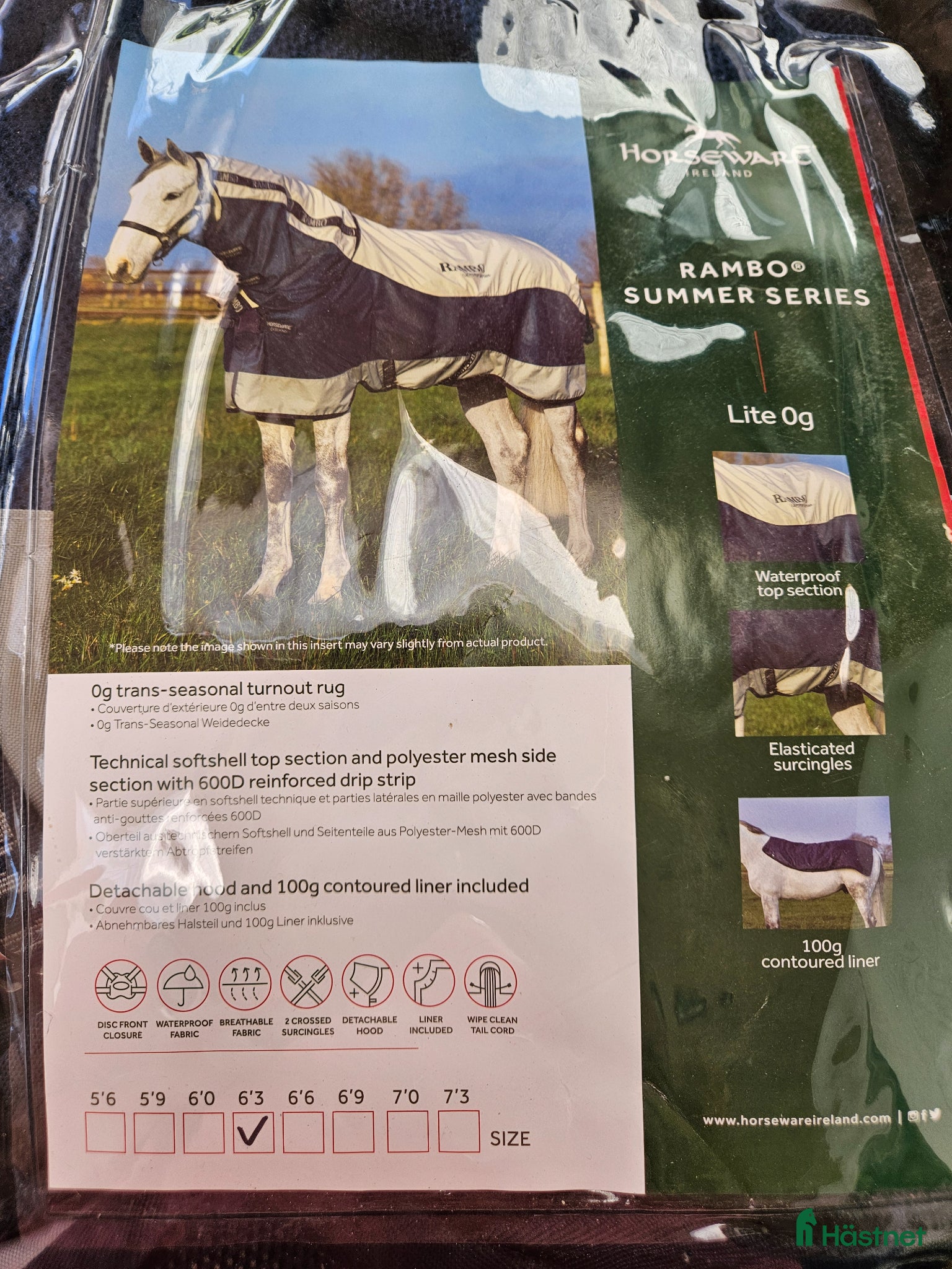 Täcken hästutrustning Horsewares summerseries  - Annons 3