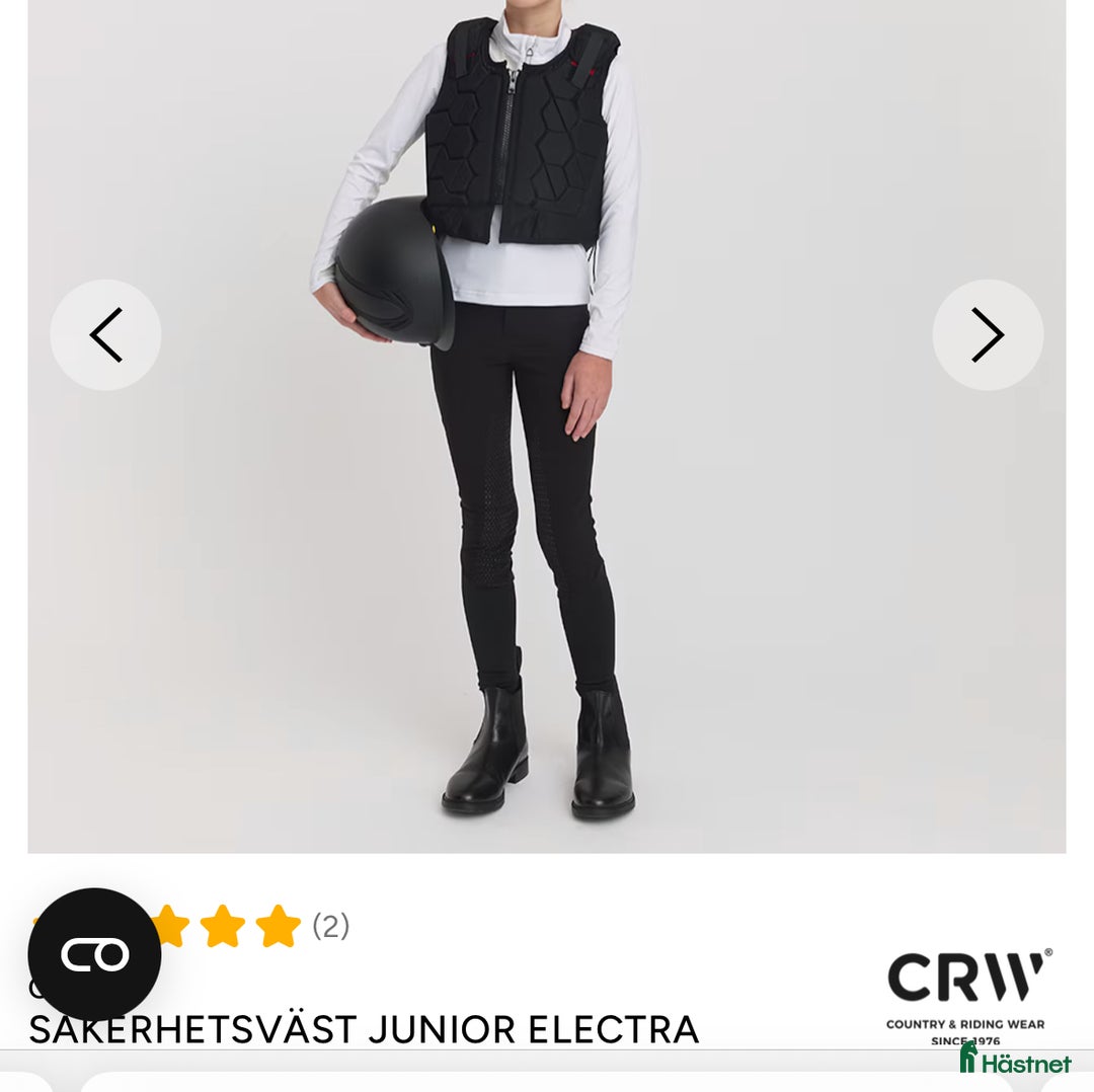 Säkerhetsvästar ryttarutrustning till salu: Använd 2ggr i Simlångsdalen - Annons 1