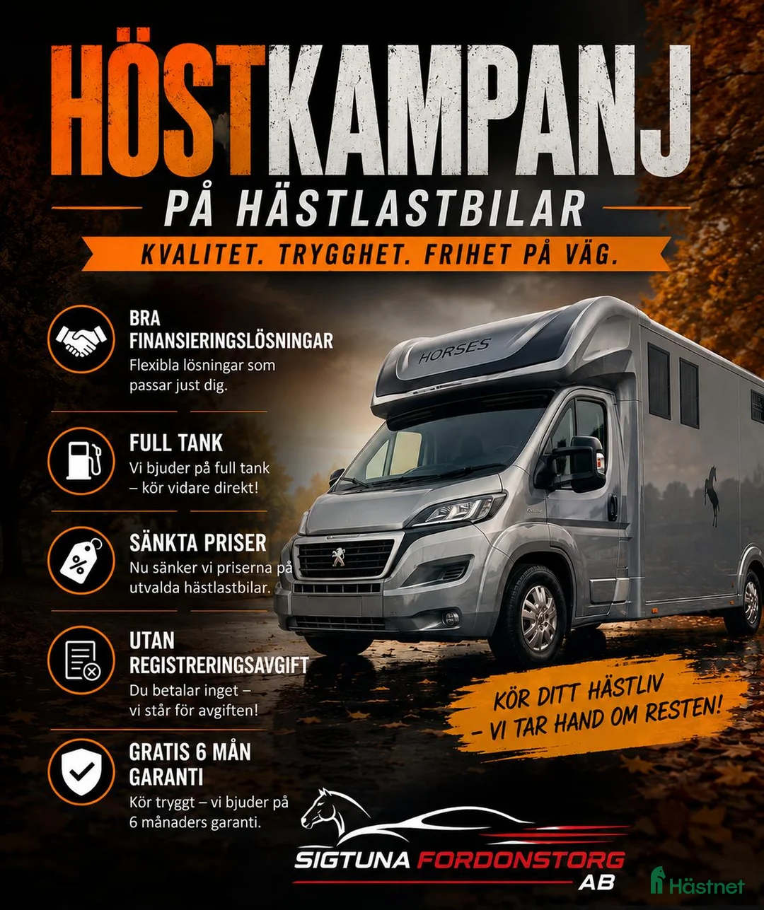 Hästlastbilar  fordon & transport till salu: 5-sitsig Meetingbuss Equi-Trek  - Annons 1