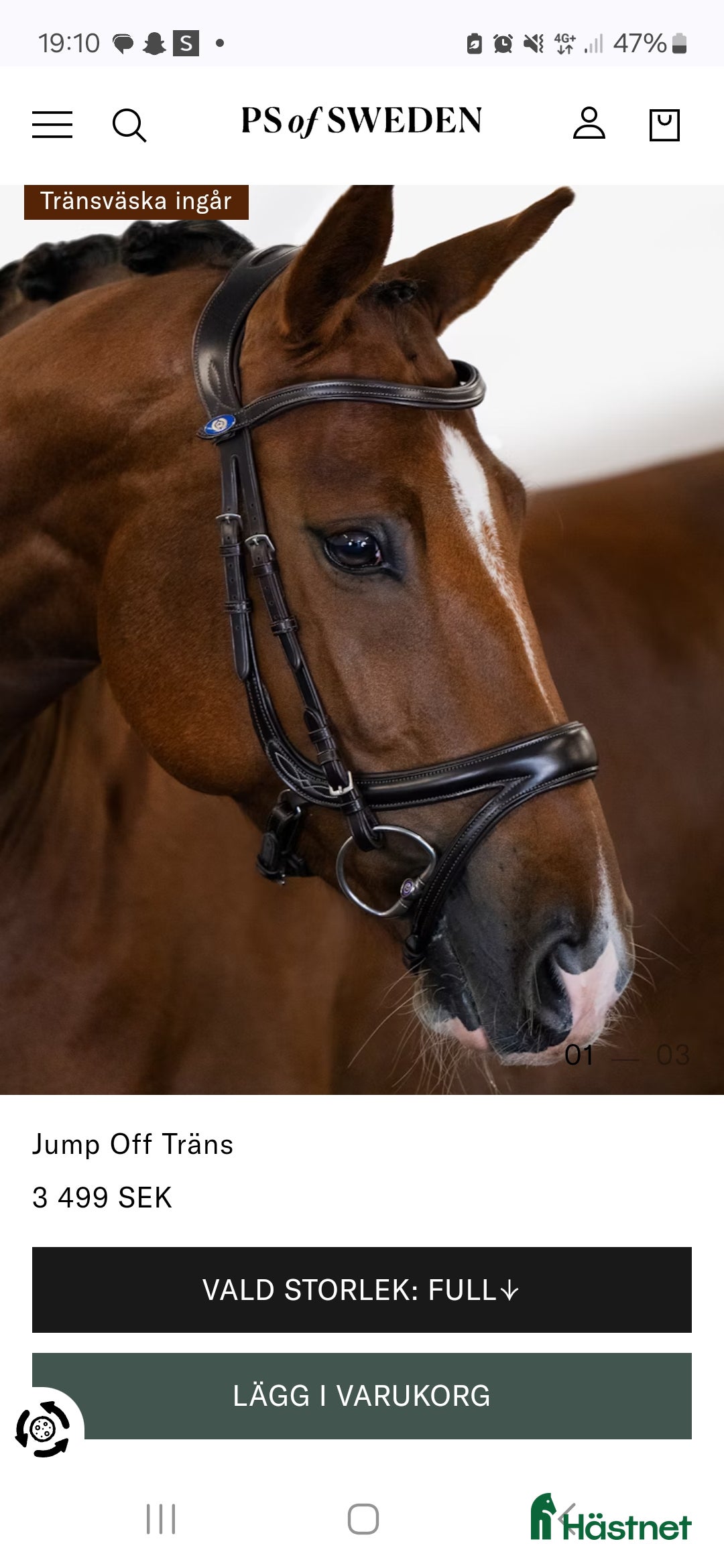 Träns hästutrustning till salu: Ps jump off i Väckelsång - Annons 15
