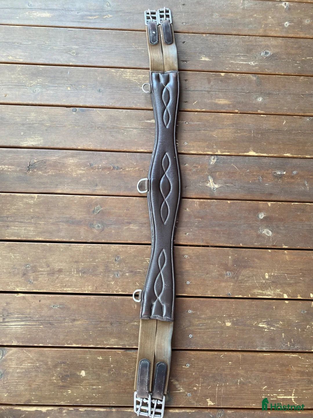 Sadeltillbehör hästutrustning till salu: Brun sadelgjord 105 cm - Annons 1