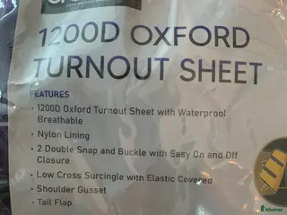 Täcken hästutrustning till salu: 🐴 OneHorse 1200D Regntäcke – 145 cm - Annons 3