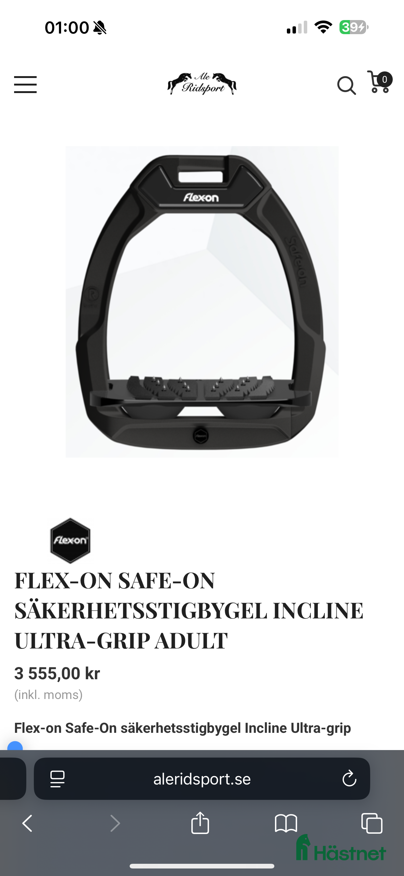 Stigbyglar hästutrustning till salu: FLEX-ON SAFE-ON SÄKERHETSSTIGBYGEL ULTRA-GRIP i Lövestad - Annons 2