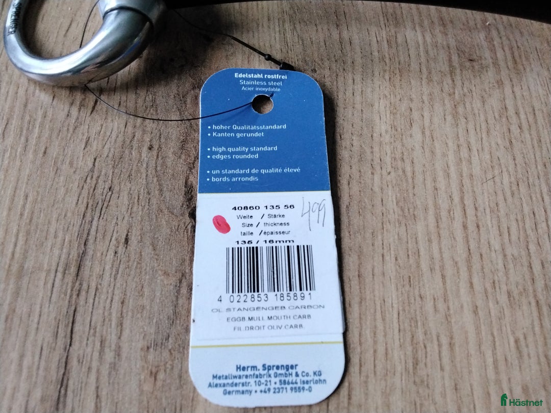 Bett hästutrustning till salu: Sprenger Eggbett Mullen Mouth Carbon i Helsingborg - Annons 2