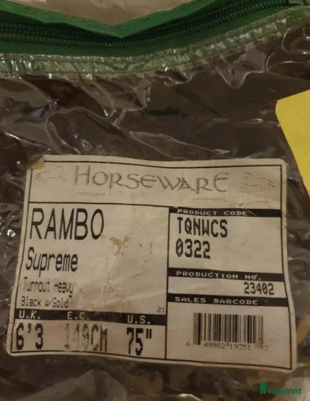 Täcken hästutrustning till salu: Rambo Supreme 400 g - med hals i Hässleholm - Annons 3