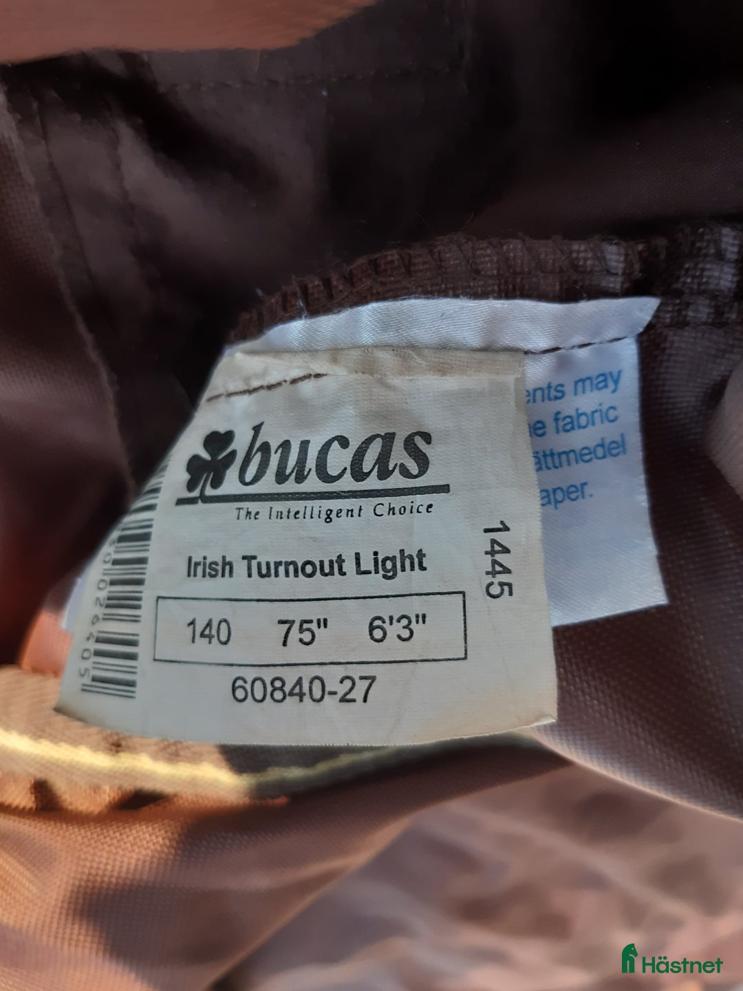 Täcken hästutrustning till salu: Bucas med fast hals stl. 140 i Sollebrunn - Annons 4