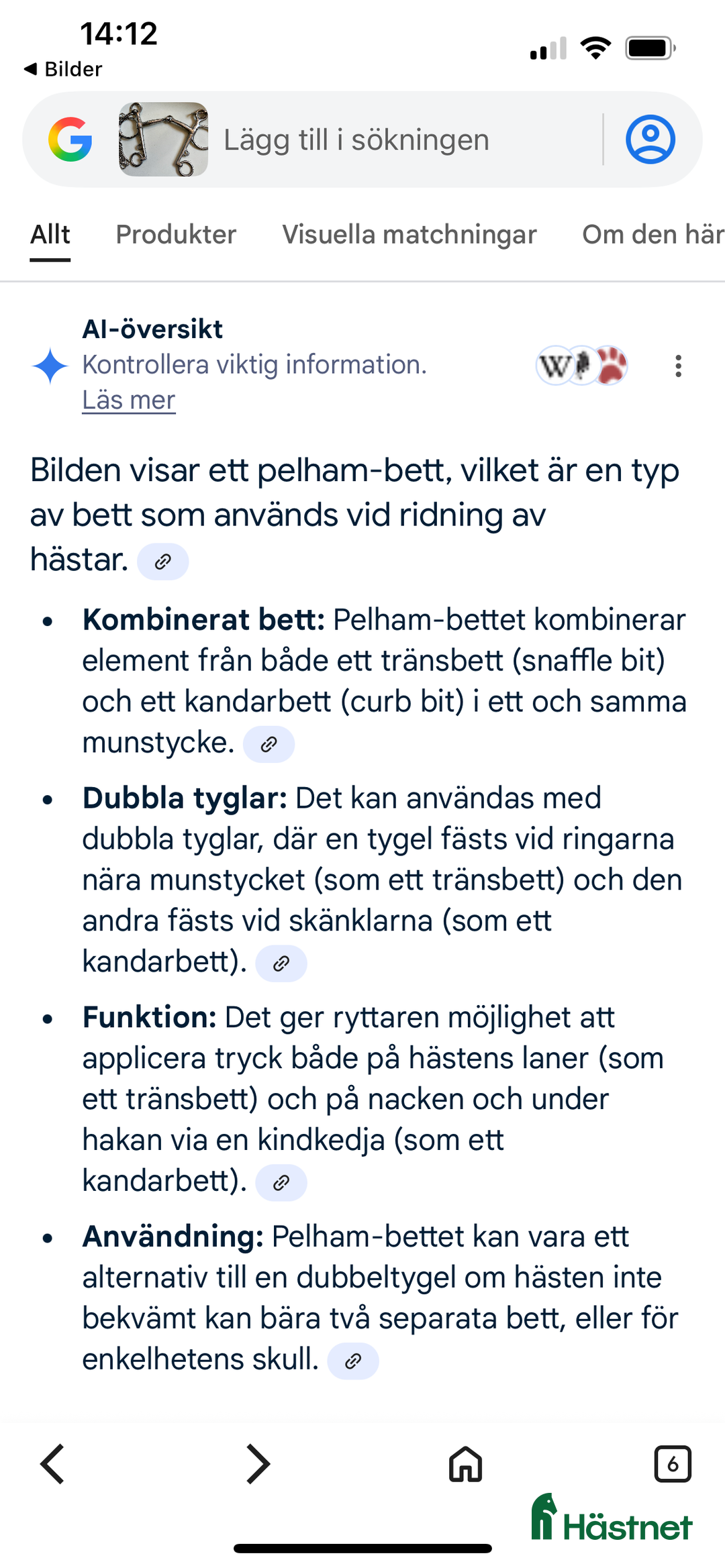 Bett hästutrustning till salu: Pelhamsbett, 13,5 Horse Power i Uppsala - Annons 4