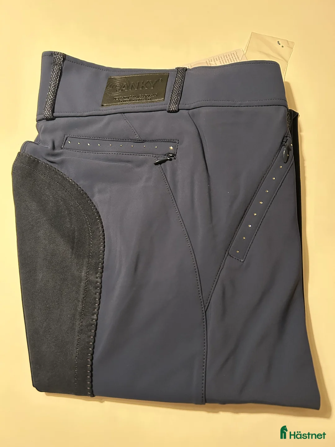 Ridbyxor ryttarutrustning till salu: Oanvända ANKY BREECHES i blå och svarta i Vellinge - Annons 1