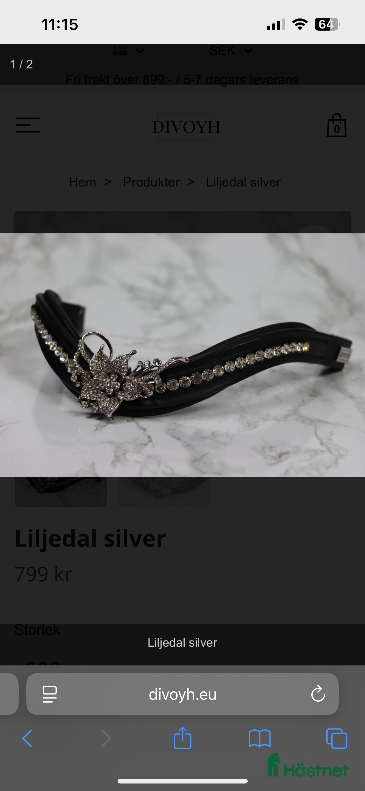 Övrig Hästutrustning hästutrustning till salu: Divoy pannband i Smedjebacken - Annons 5