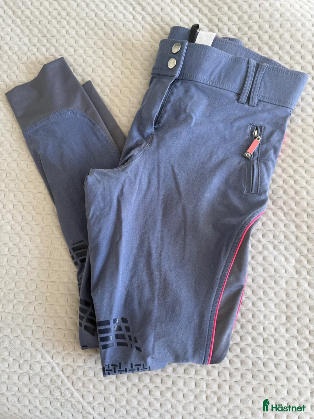 Ridbyxor ryttarutrustning till salu: Ridbyxor Blå/rosa  - Annons 2
