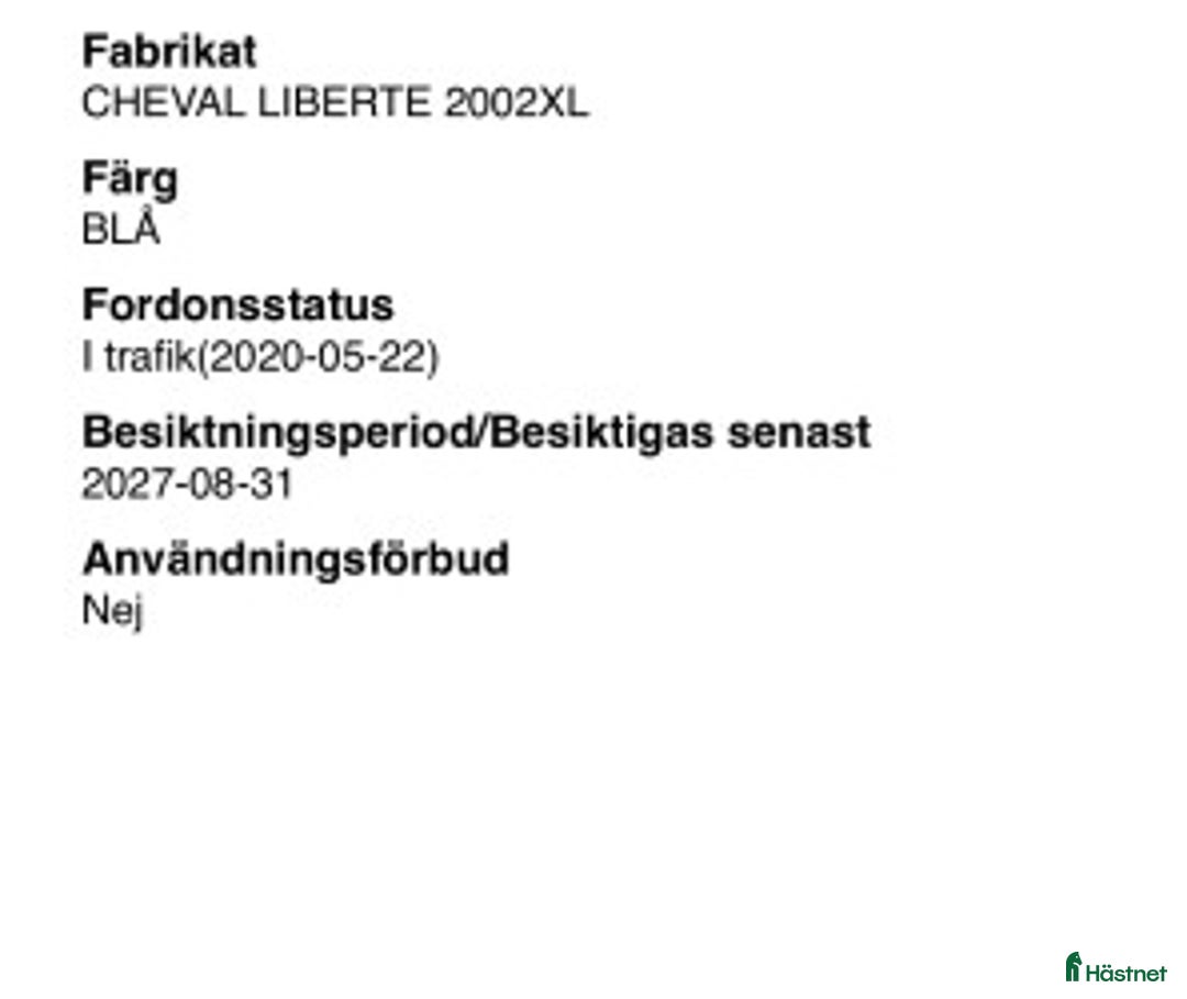 Hästtransporter  fordon & transport till salu: Cheval Liberté 2002XL – nybesiktigad i Växjö - Annons 7